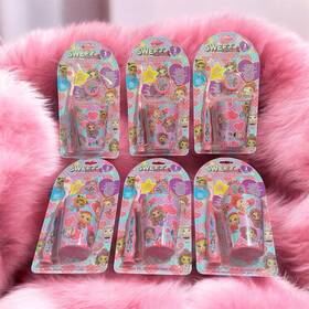 Playmaker Fashion 191554680579 Sweet Little Miss 3-piece Toothbrush Set Lot Of 6 Kids