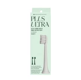 Plus Ultra 850020837106 Eco Friendly Toothbrush Replacement Heads 2 Pack Designed For Sonic Powered
