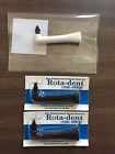 Pointed Rotadent 3 Pack Classic One Step Brush Head Replacement Long Short Tip