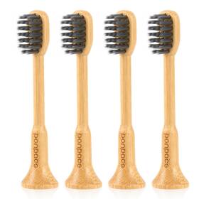 Dj250114am-cb Ponpace Bamboo Toothbrush Heads Compatible With 1 Count Pack Of 4 Natural