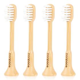 Ponpace Dj250114am-es Bamboo Toothbrush Heads Compatible With 1 Count Pack Of 4 Natural