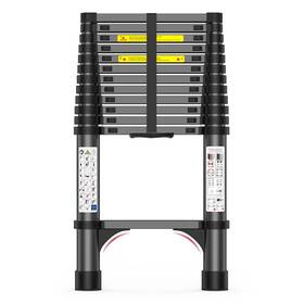 Sz-001 Poono 12.5ft Telescoping Ladder 330lb Capacity 12.5ft-stainless Steel Silver