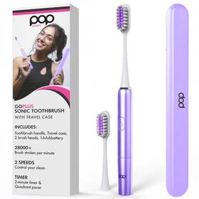 Pop Sonic 819573023053 Go Plus Toothbrushes For Adults 1 Count Pack Of Punchy Purple