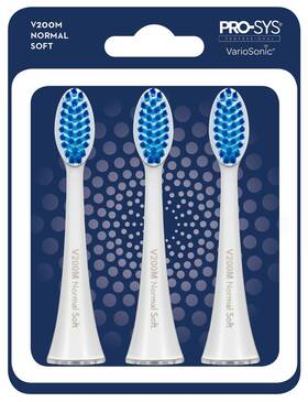 5266-786 Pro-sys Variosonic V200m Normal Soft Heads Pack Of 3. Also Fits Burst Brush