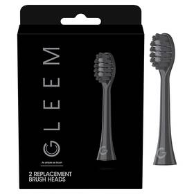 Procter & Gamble 445023812897 Gleem Toothbrush Replacement Brush Heads Refill Black 2 Count