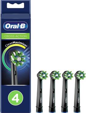 Procter & Gamble 445024937902 Oral-b Crossaction Electric Toothbrush Replacement Brush Head Refills Black 4