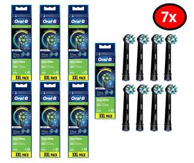 Procter & Gamble 711181215311 7 Pairs Of Oral-b Crossaction Electric Toothbrush Head Black 8 Count