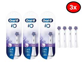 Procter & Gamble 744759905789 3 Pairs Of 4 Count Oral-b Io Ultimate White Replacement Brush Heads