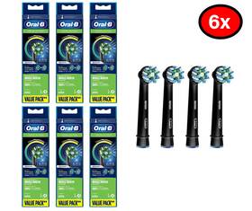 80363685 Procter & Gamble 6 Pairs Of Oral-b Cross Action Electric Toothbrush Replacement Brush Heads Blac