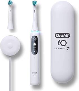 Fetegt112 Procter & Gamble 7 Electric Toothbrush With 2 Replacement Brush Heads White Alabaster