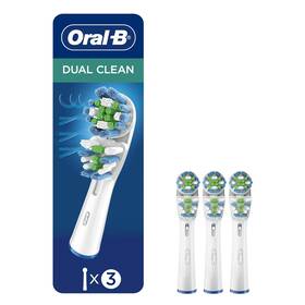 857649 Procter & Gamble - Haba Hub Oral-b Dual Clean Electric Toothbrush Replacement Brush Heads Refill 3 Count