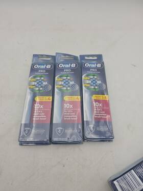 Eb25rx-4 Procter & Gamble - Haba Hub 3 Boxes Of 4 Count Oral-b Flossaction Pro Electric Toothbrush Replacement Brush
