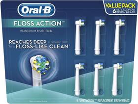 B01m2wz0ah Proctor And Gamble Oral-b Replacement Brush Heads Floss Action 6 Ct