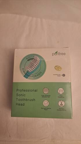 P0121 Puritree 8 Count Box Youth Professional Sonic Toothbrush Heads For Kids