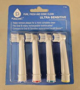 Pursonic 720310596436 Ultra Sensitive Electric Toothbrush Replacement Head Pack Of 4