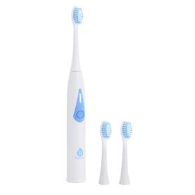 Tb20 Pursonic 755003502753 Ultrasonic Electric Toothbrush In White With 3 Brush Heads