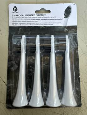 Pursonic 755003503439 Infused Replacement Brush Heads For Sonicare Charcoal - Pack Of 4