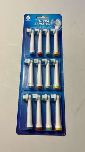 Pursonic 755003503583 Ultra Sensitive Electric Toothbrush Oral-b Compatible 12 Heads