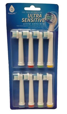 Ebs35-8 Pursonic Genuine Replacement Toothbrush Heads 8 Pack