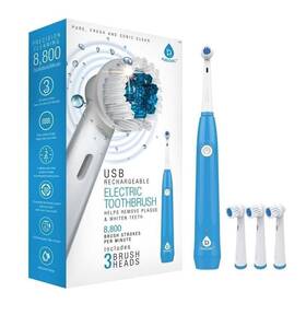 Ret20usb Pursonic Rotating Electric Toothbrush For Adults 1 Count Pack Of White