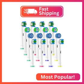 C-obfa-16w-17a Qitizu Replacement Heads Compatible With Oral B Braun Electric Toothbrush Repla
