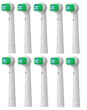 Qualiteeth 619567402303 Premium Replacement Brush Heads 10 Count Pack Of 1 White