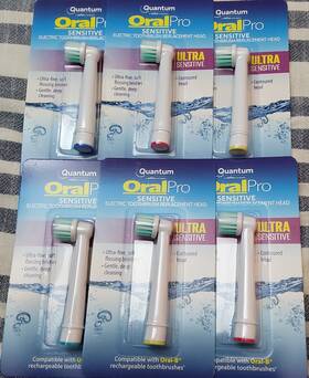 8250013 Quantum Labs Ultra-sensitive Head Replacement Toothbrush Electric Oral-b Pro 6 Pcs