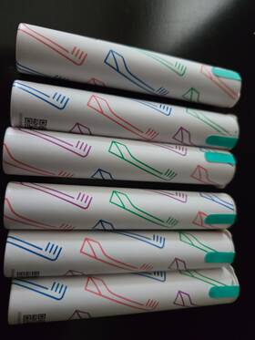 Quip 445041585551 Sonic Toothbrush Replacement Heads For Kids - 6 Brush