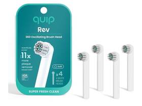 Quip 711181361308 New 4 Pack Oscillating Brush Head Refill - And Sealed White