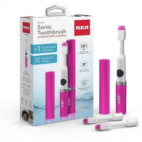 Rca Rc1001b Travel Electric Battery Toothbrush For Adults - 1 Count Pack Of Pink