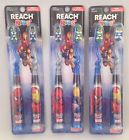 Reach Lot Of 3 2 Pack Marvel Superhero Soft Toothbrushes Total 6 840040136556