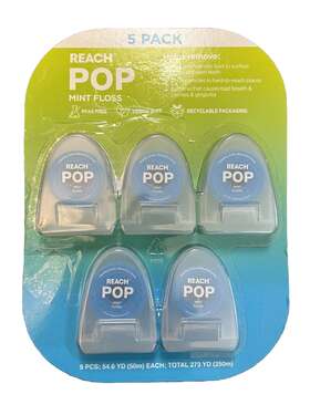 Reach Pop 803954307641 Mint Floss 5 Pack
