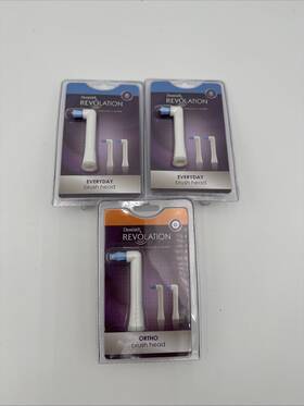 Drx-9000 Revolation Revolving 360 Power Toothbrush Brush Heads Refill New/sealed