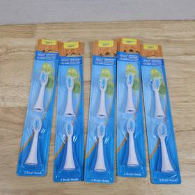 Rexall 751314631182 5 Twin Packs Soft Replacement Brush Head Fits Kids Soniclean V2.0