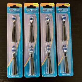 Rexall 850010842899 4 Twin Packs Soft Replacement Brush Head Fits Soniclean Pro 5 V2.0