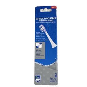 02-21801-96 Rite Aid Effectaclean Sonic Brush Heads Soft Bristles White Philips Sonicare