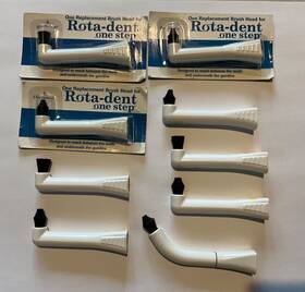 0999 Rotadent New 9 Rota-dent Replacement Brush Heads As Seen In Photos