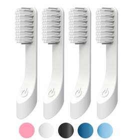 Ruolai 619917170128 Toothbrush Replacement Heads For Quip - 4-count Gentle Bristle Adult Electric