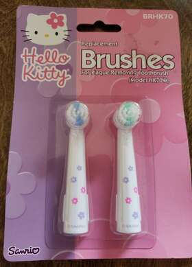 Hk70w Sanrio Hello Kitty - Replacement Brushes For Plaque Removal Brush Model