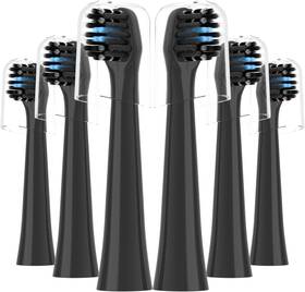 Sq-gljyst6p-bla Sareal Replacement Toothbrush Heads Compatible With Colgate Hum 6 Pack Hea