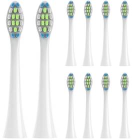 Savtmvas 647168730945 10 Pcs Replacement Toothbrush Heads For Operan Electric Medium White