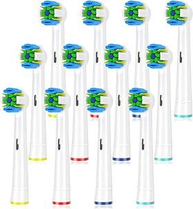 Schallcare 778299509916 Replacement Brush Heads Compatible With Oral B 12 Count Pack Of 1 White