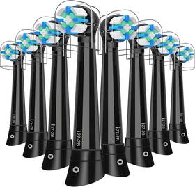 Scotzel 744110303056 8pcs Io Replacement Heads Compatible With Oral B 2/3/4/5/6/7/8/9/10/deep Clea