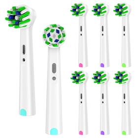 C50a Sdiveson 8 Pack Cross Clean Replacement Brush Heads Count Of 1 White