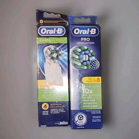 Silucear 445025155152 Oral-b Pro Cross Action Toothbrush Heads For Electric Pack Of 12 Read