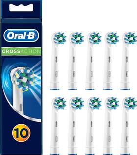 Silucear 8006540861967 Oral-b Pro Cross Action Toothbrush Heads For Electric Pack Of 10 Su