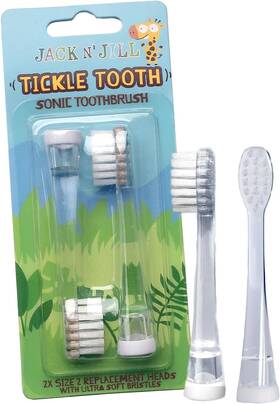 ................. Since 1949 313097396339 Tickle Tooth Sonic Electric Toothbrush Replacement Heads - Gentle Cleaning Made