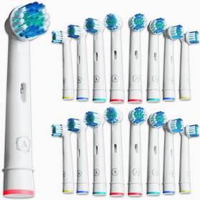 Sincere Technology Co .ltd 5060578690954 Aster Replacement Toothbrush Heads - 16 Pack Compatible With Oral-b Braun Profe