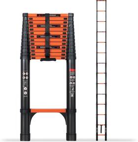20.3ft-ladder-orange Sinmeirun 20.3ft Telescoping Ladder Portable Extension Folding 20.3 Ft Orange