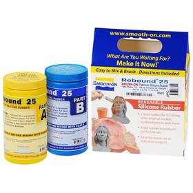 88551 Smooth-on Rebound 25 Brush-on Platinum Silicone Rubber Trial Size 2lb